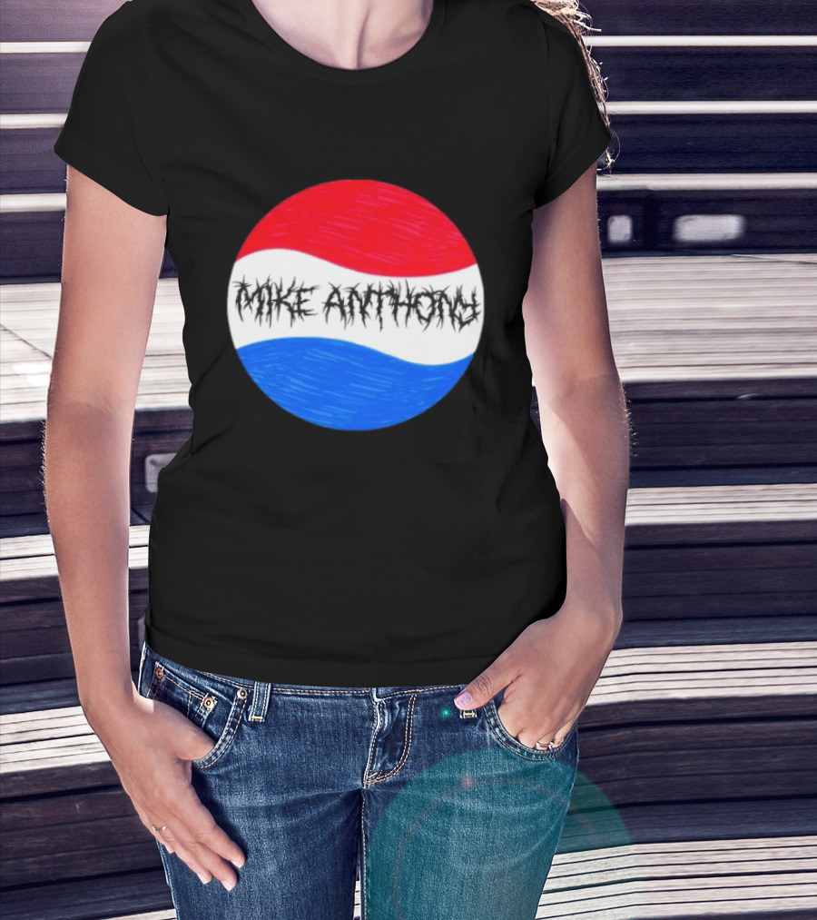 Mike Anthony Pepsi Symbol Bold Text Classic Circle T-Shirt