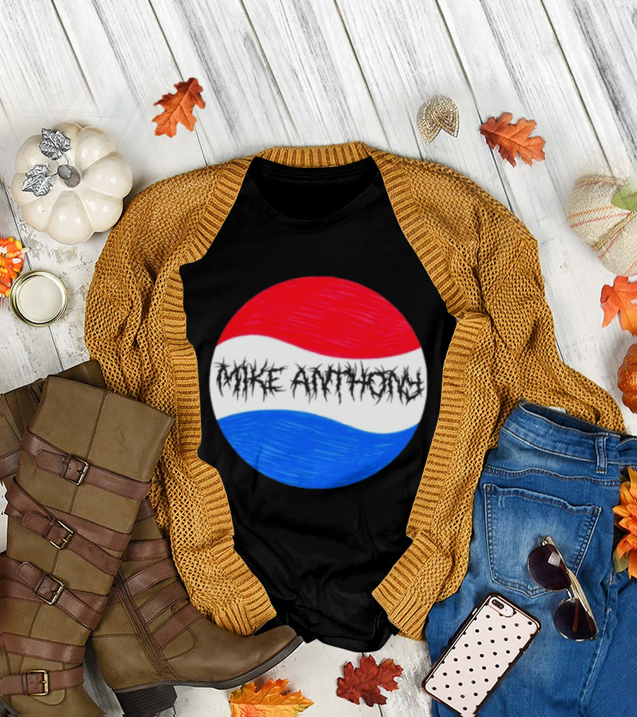 Mike Anthony Pepsi Symbol Bold Text Classic Circle T-Shirt