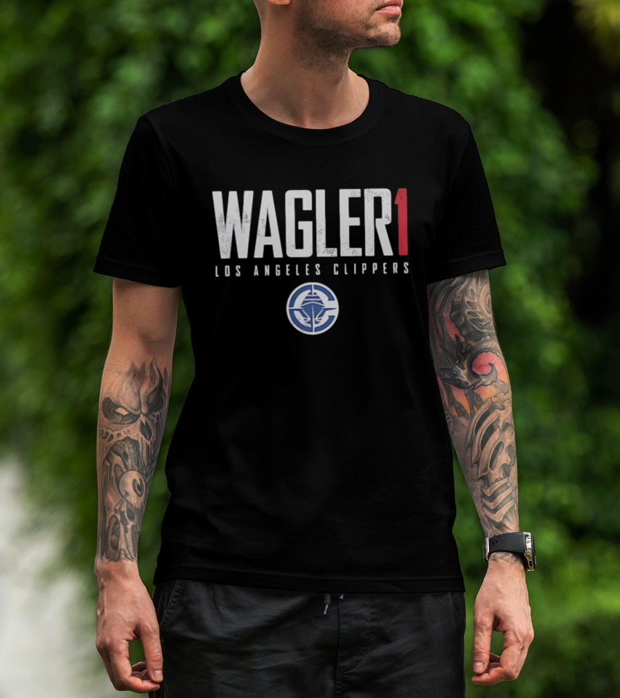 Wagler 1 Los Angeles Clippers NBA Name And Number T-Shirt
