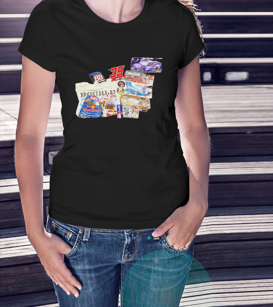NASCAR Bubba Wallace Red Bull Racing 88 Double Champion 35 Collection T-Shirt
