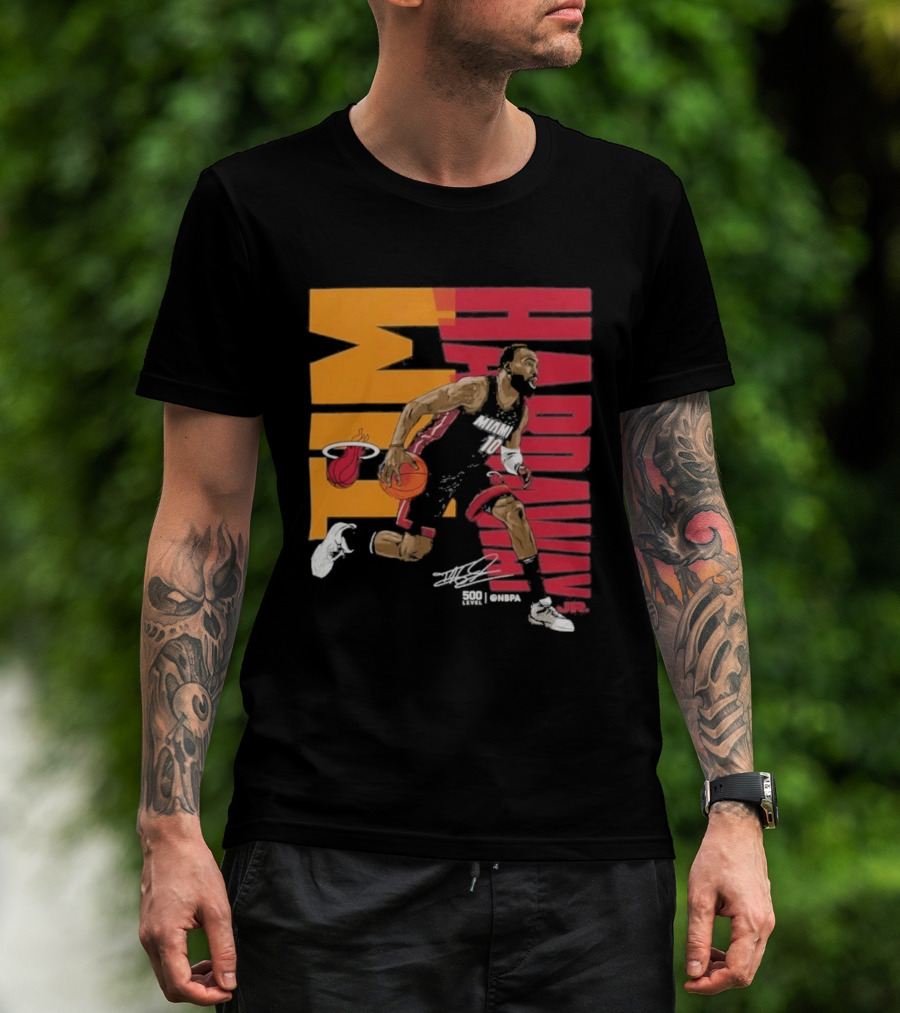 2026 NBA Tim Hardaway Jr Miami Heat Basketball Player Action T-Shirt