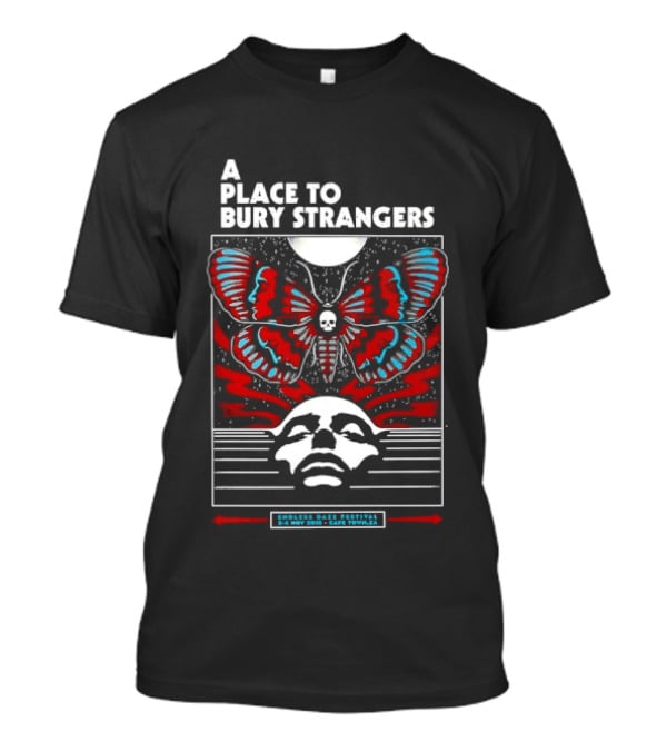 A Place To Bury Strangers Endless Daze Festival Cape Town Butterfly T-Shirt