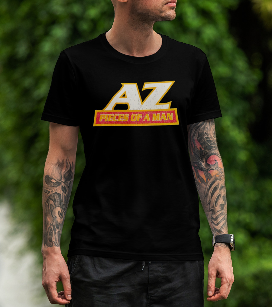 AZ Pieces Of A Man Distressed Hip Hop 90s Rap T-Shirt