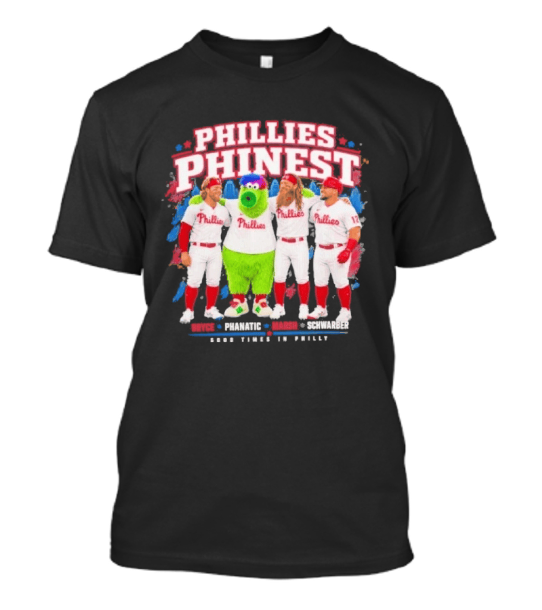 Bryce Harper The Phanatic Brandon Marsh Kyle Schwarber Phillies Phinest T-Shirt