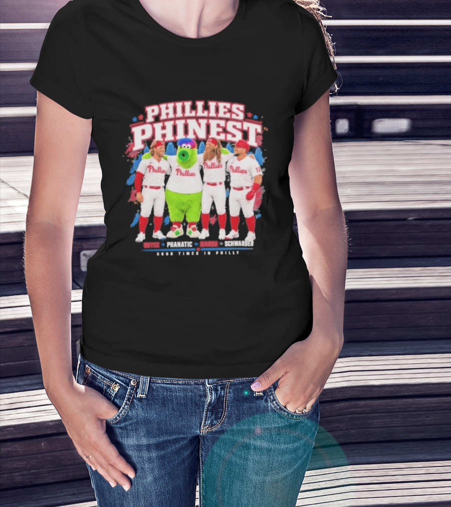 Bryce Harper The Phanatic Brandon Marsh Kyle Schwarber Phillies Phinest T-Shirt