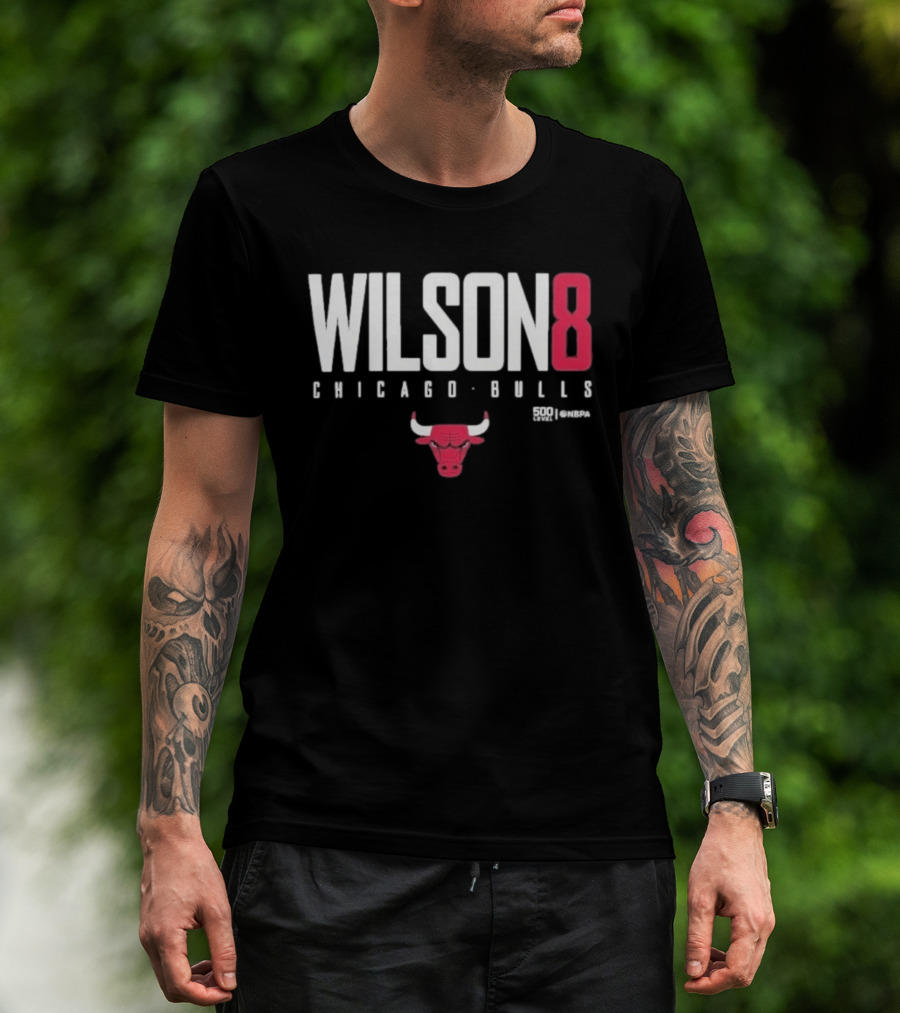 Chicago Bulls Wilson 8 Bulls Icon 500 Levels T-Shirt