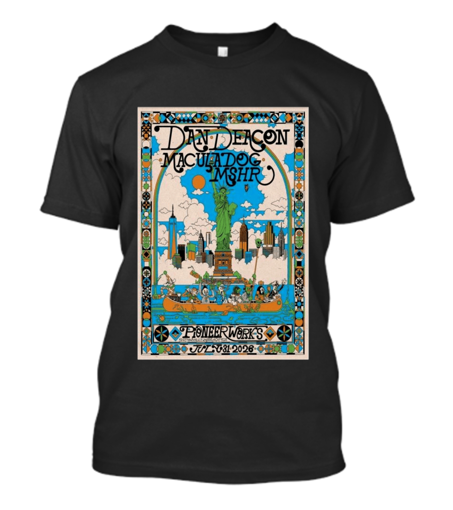 Dan Deacon Macula Dog MSHR Pioneer Works July 31 2026 New York City T-Shirt