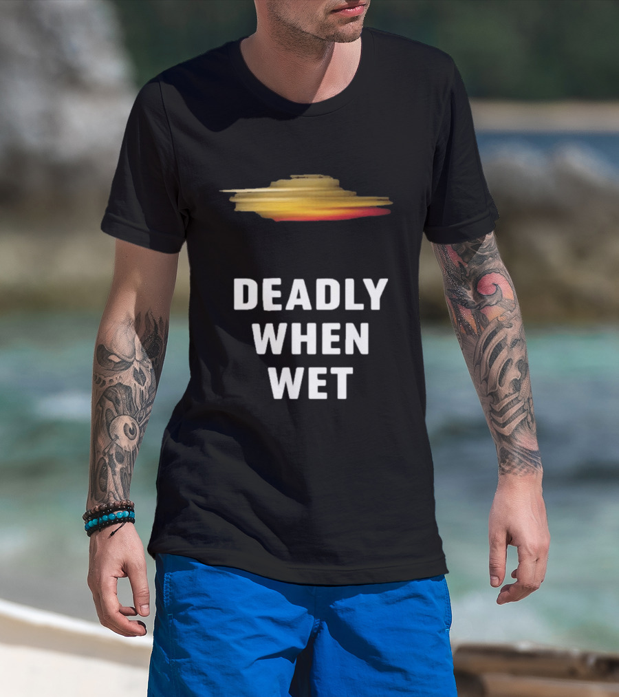 Deadly When Wet UFO Saucer Vortex T-Shirt