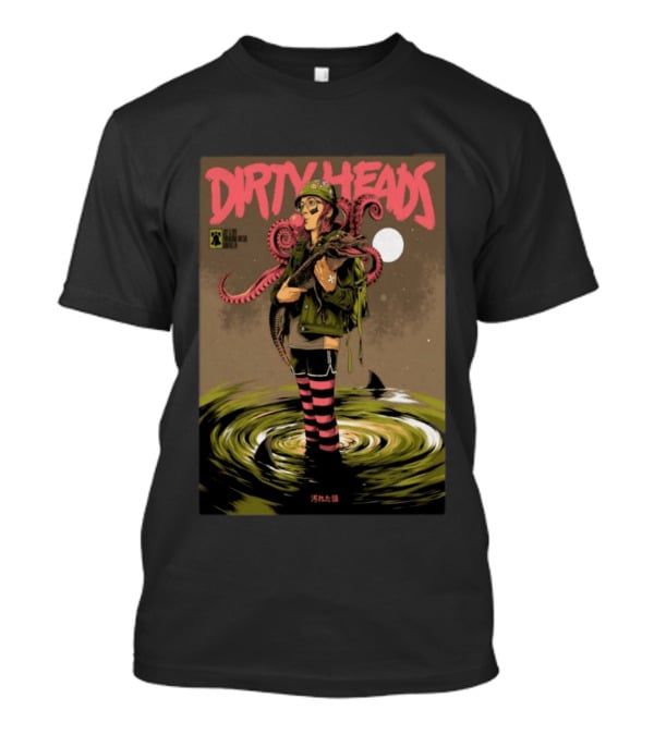 Dirty Heads Jul 15 2026 Hollywood Casino Penn National Race Course Grantville PA Anime Style Octopus T-Shirt