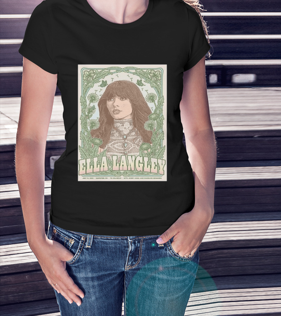 Ella Langley July 16 2026 Hamilton TD Coliseum With Avery Anna Madeline Edwards T-Shirt