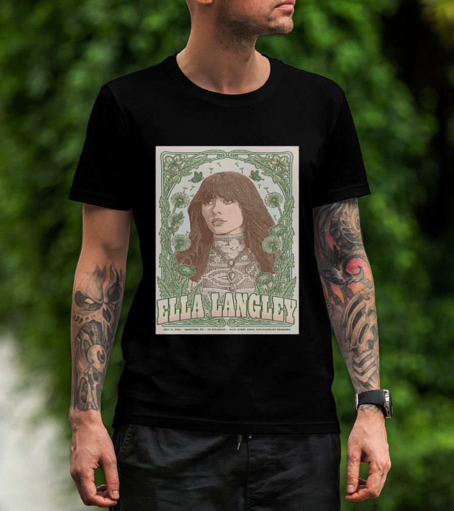 Ella Langley July 16 2026 Hamilton TD Coliseum With Avery Anna Madeline Edwards T-Shirt