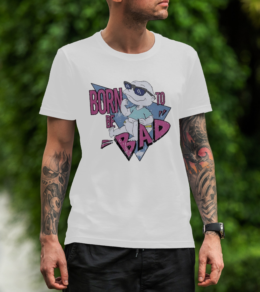 Born To Be Bad 90s Cartoon Baby Sunglasses T-Shirt