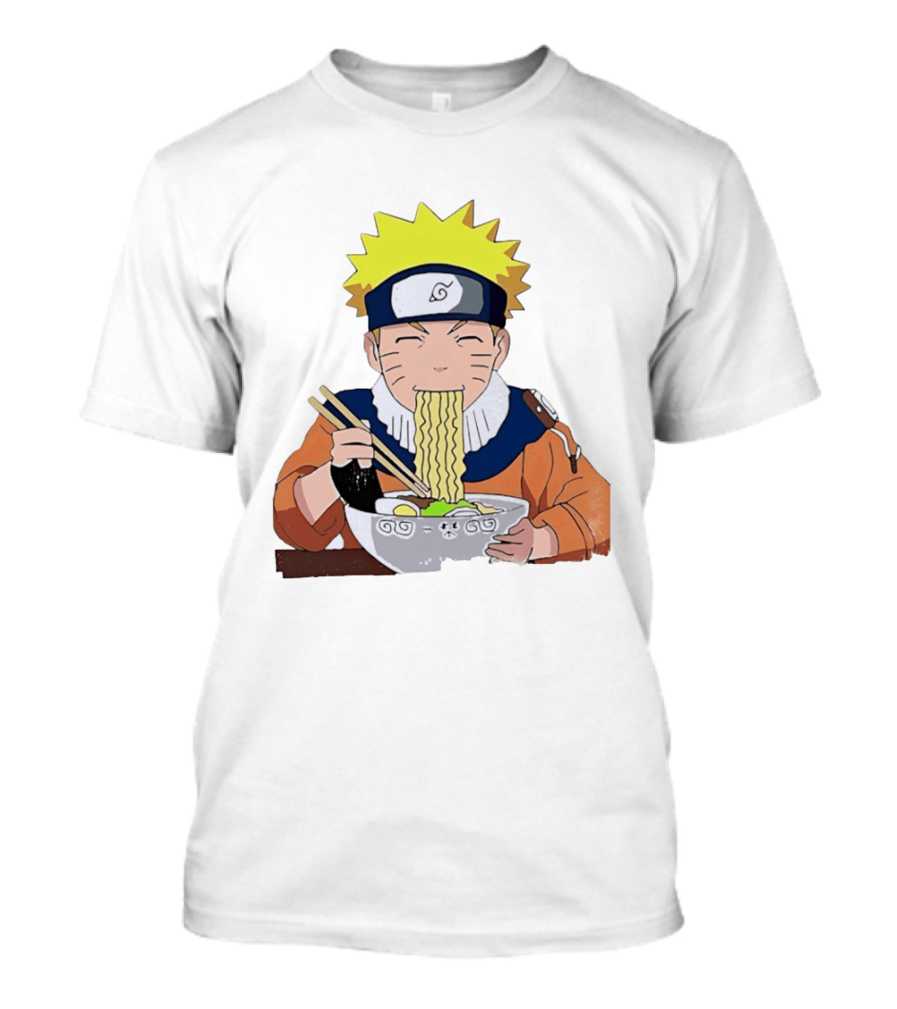 Naruto Uzumaki Ramen Eating Scene Anime Manga Character Popular T-Shirt