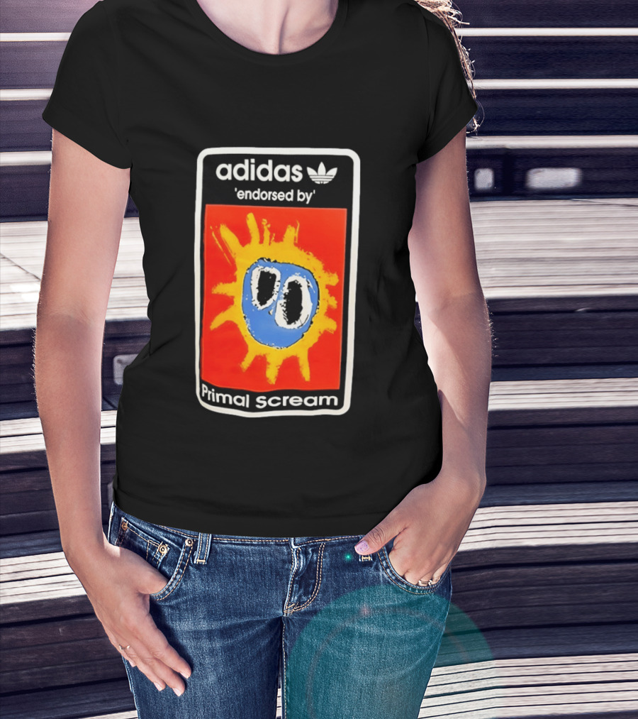 Adidas Primal Scream Endorsed Iconic Collaboration T-Shirt