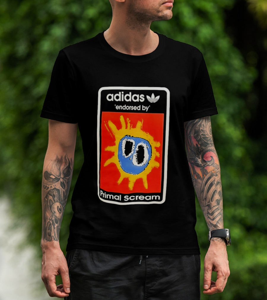 Adidas Primal Scream Endorsed Iconic Collaboration T-Shirt