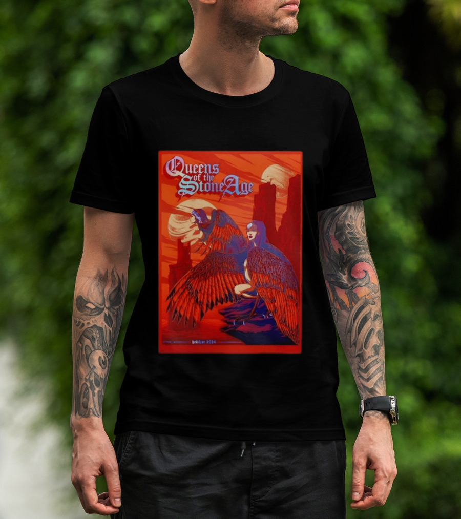 Queens Of The Stone Age Hellfest 2024 Winged Creatures T-Shirt