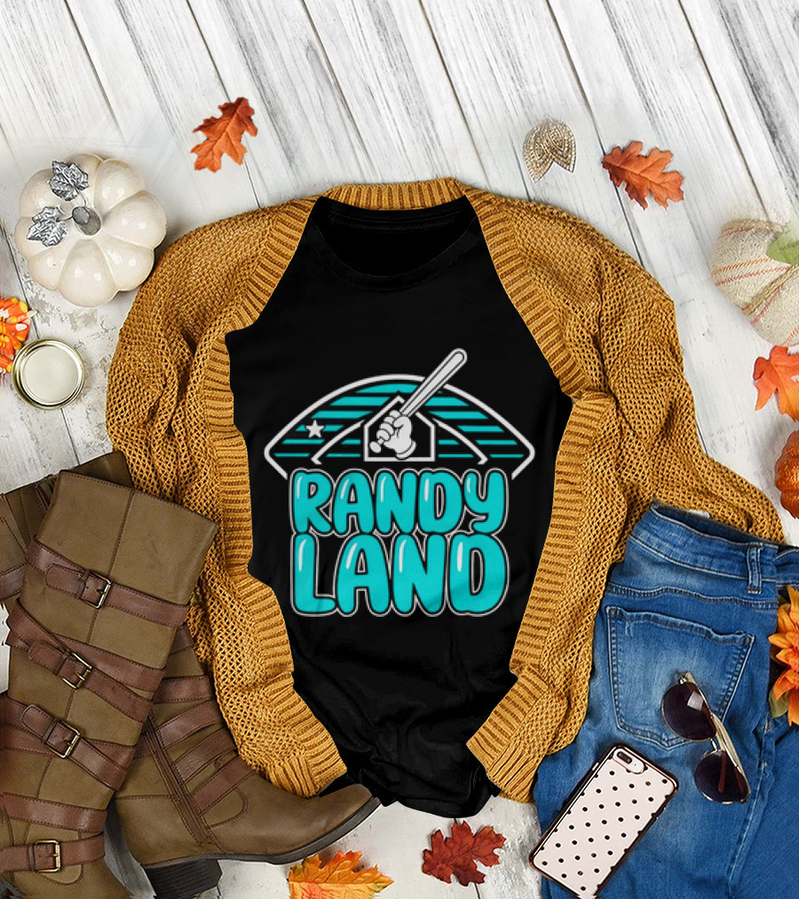 Randy Land Home Plate Batter Baseball T-Shirt