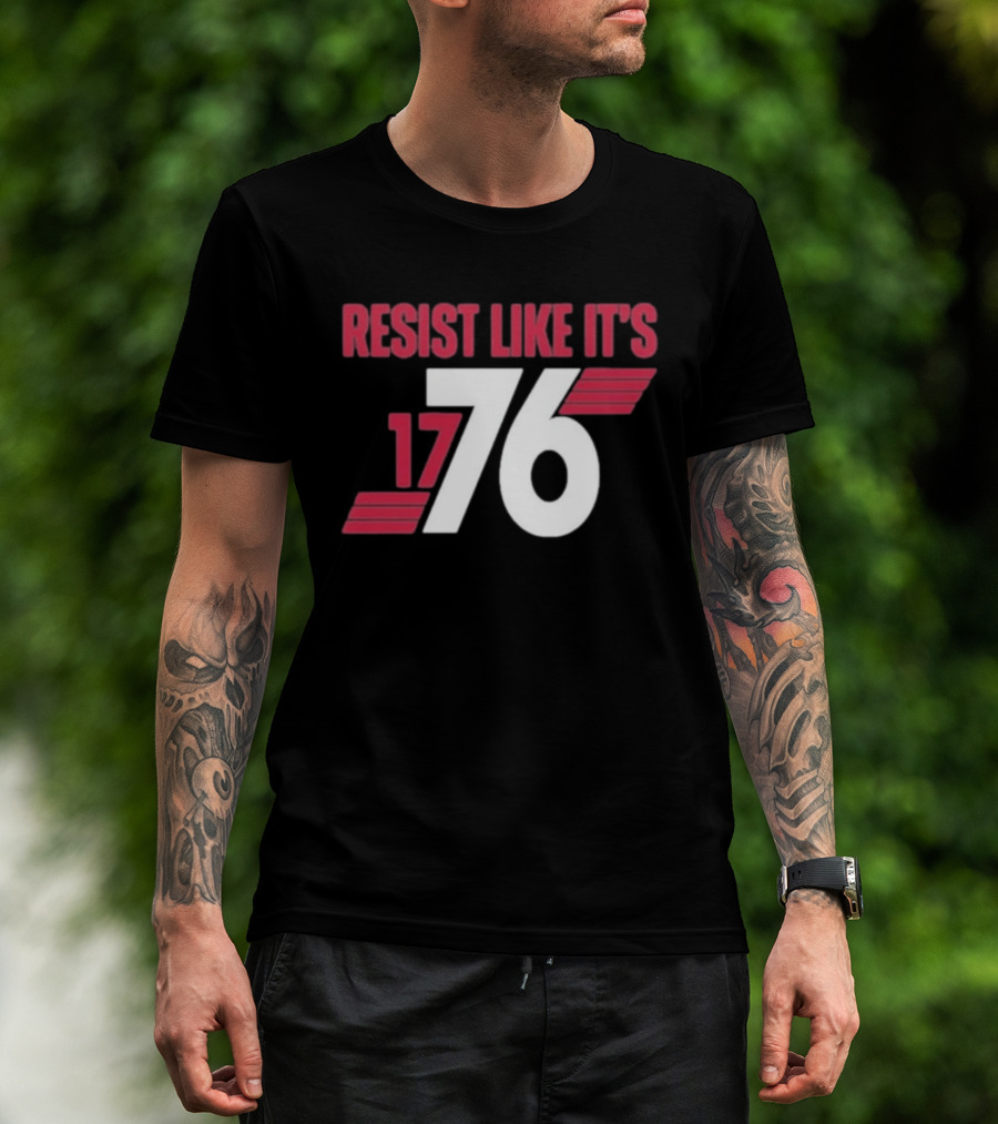 Resist Like It's 1776 Bold Vintage Red And White T-Shirt