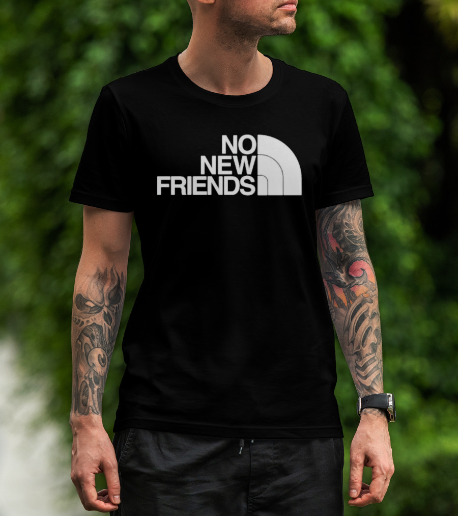 Saosin No New Friends North Face T-Shirt