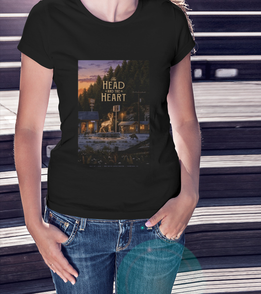 The Head And The Heart July 16 2026 Red Rocks Amphitheatre Morrison CO T-Shirt