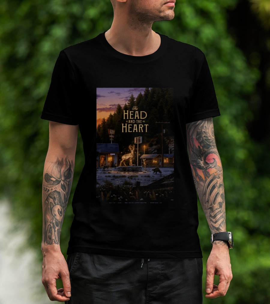 The Head And The Heart July 16 2026 Red Rocks Amphitheatre Morrison CO T-Shirt