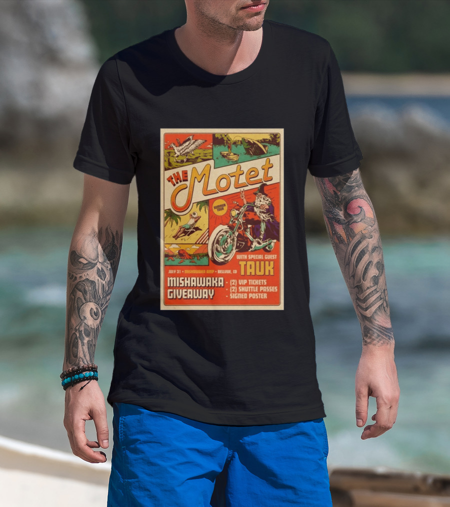 The Motet Summer Tour Mishawaka Amphitheatre July 31 Tauk Bellevue CO Giveaway VIP Tickets Shuttle Passes Signed T-Shirt