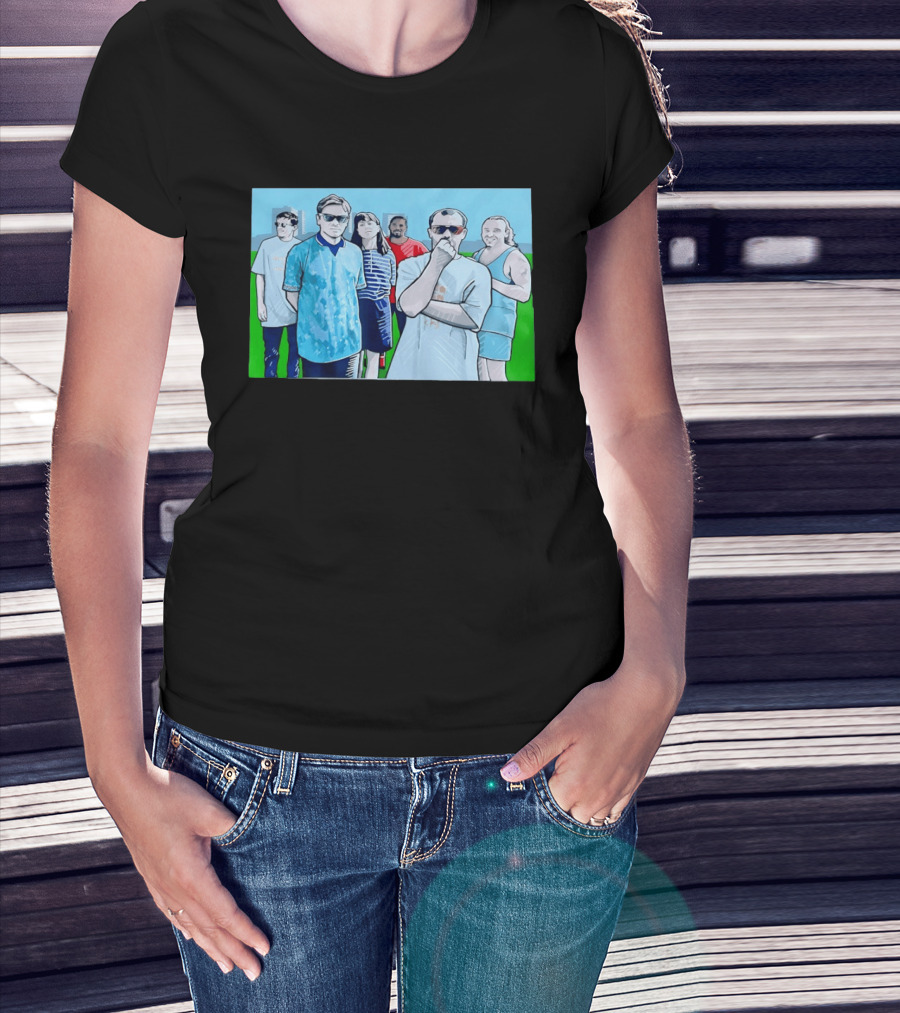 The Office Cast Illustrated Group Scene T-Shirt