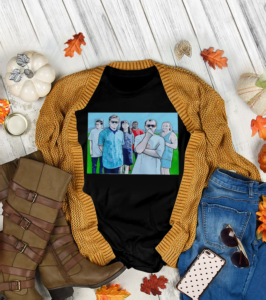 The Office Cast Illustrated Group Scene T-Shirt