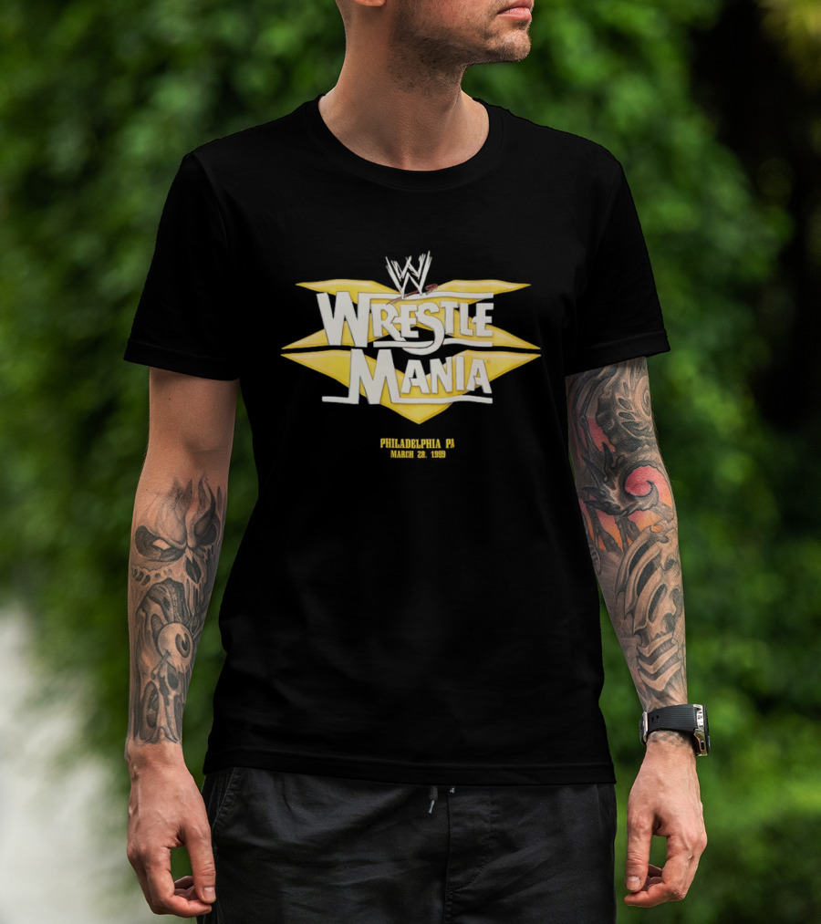 WWE WrestleMania XV Philadelphia March 28 1999 T-Shirt