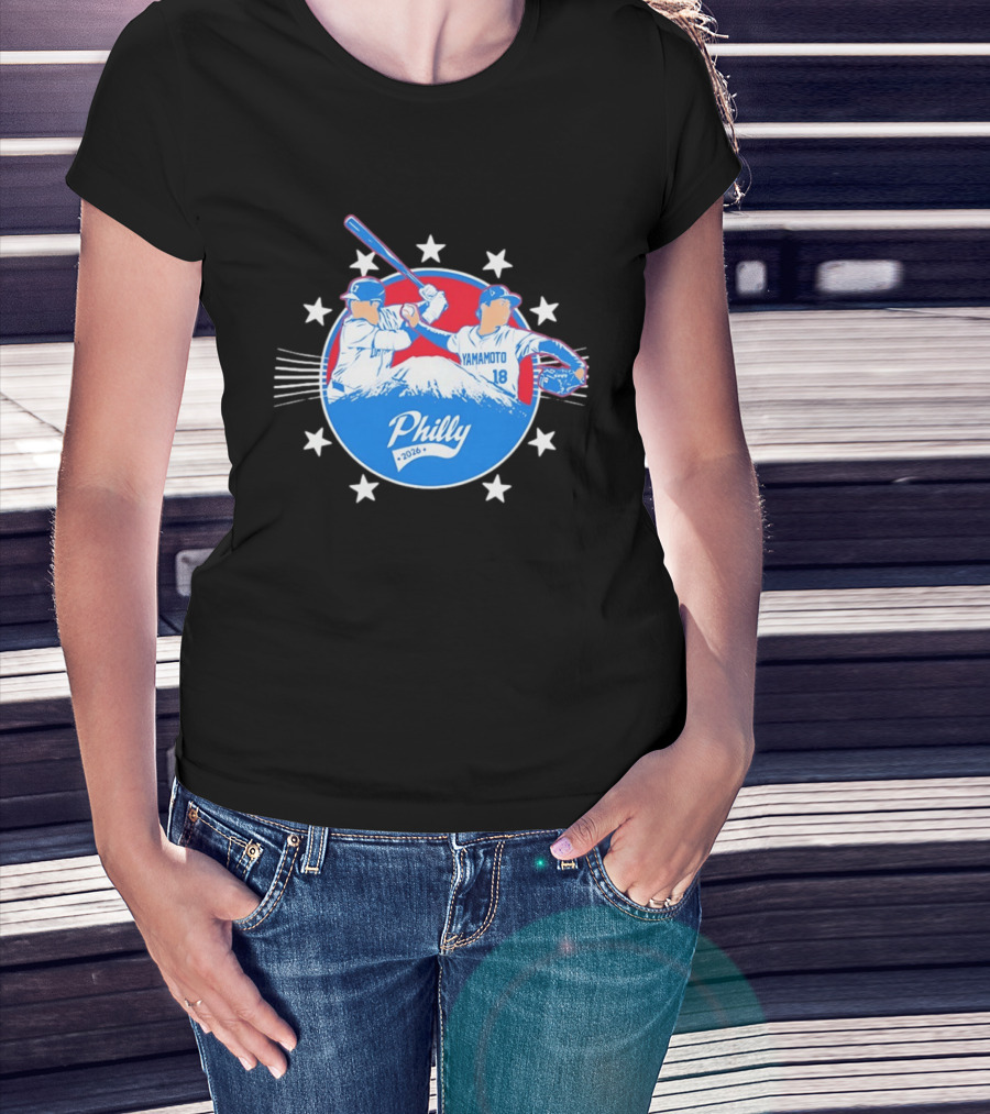 Yamamoto 18 Philly 2026 Baseball Philadelphia Stars T-Shirt