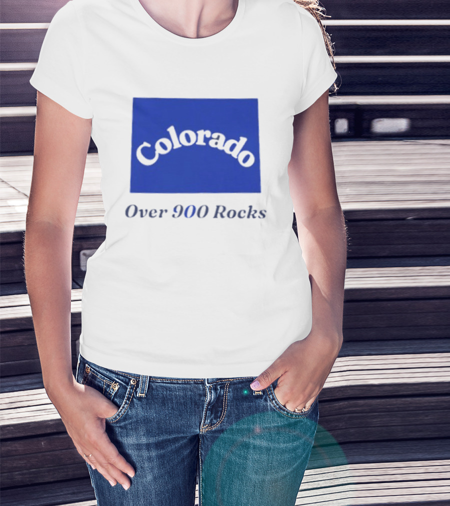 Colorado Over 900 Rocks Geology Nature Humor Celebration Stone Enthusiasts T-Shirt