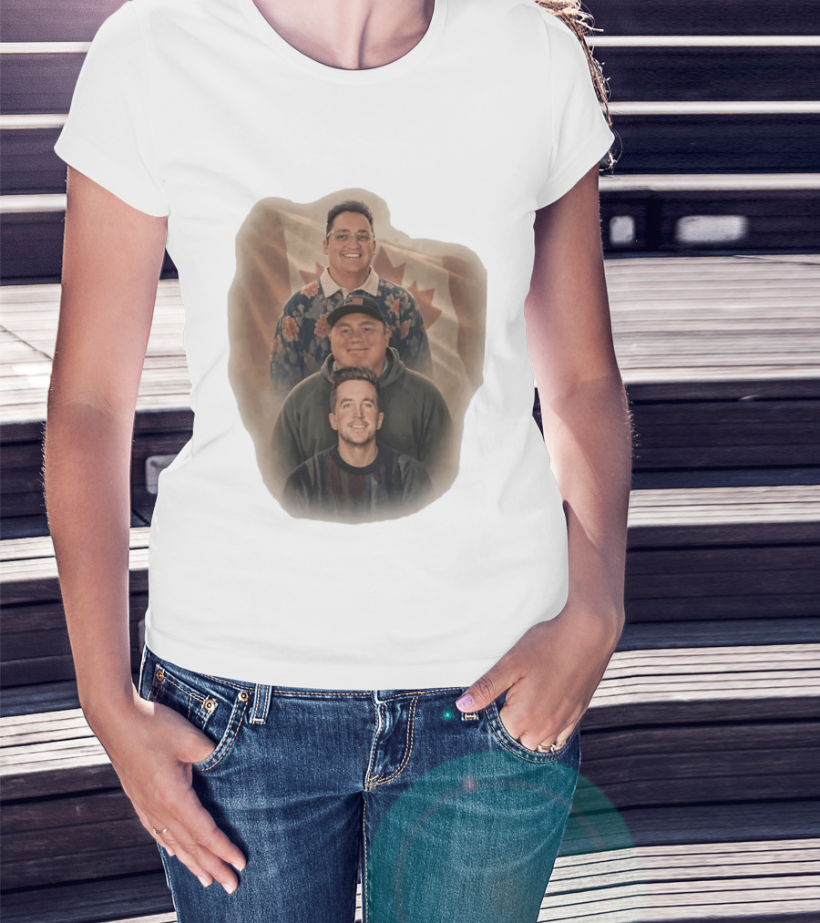 The Nelk Boys Kyle Forgeard SteveWillDoIt Canadian Flag T-Shirt