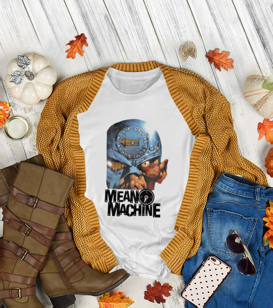 Mean Machine Mean Vicious Brutal Surly 2000 AD T-Shirt