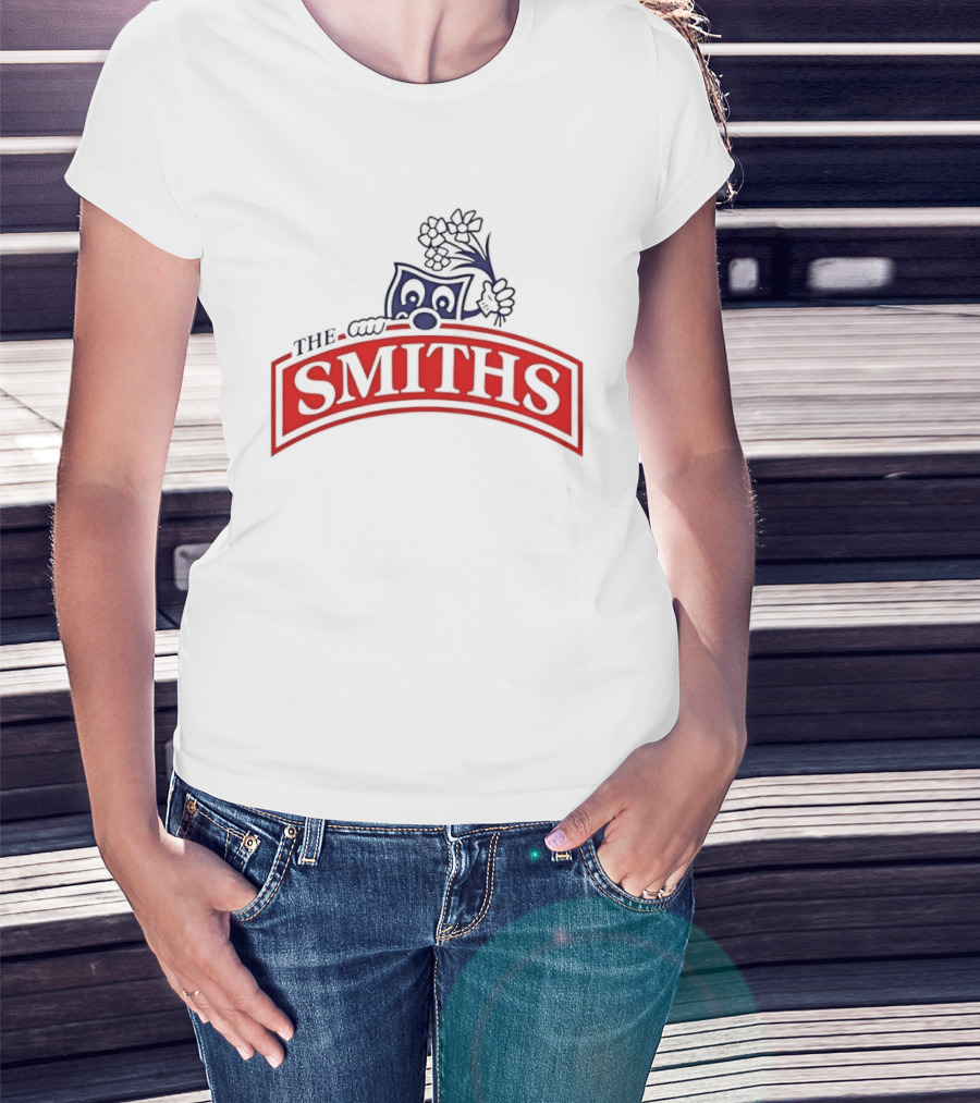 The Smiths Band Indie Rock Morrissey Sneaky Pete Peeking Lilac Daisies T-Shirt