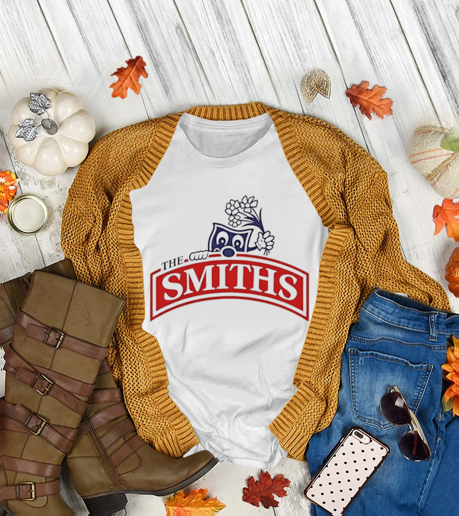 The Smiths Band Indie Rock Morrissey Sneaky Pete Peeking Lilac Daisies T-Shirt