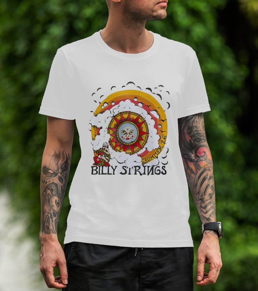 Billy Strings Sun Face Summer 2026 Tour T-Shirt