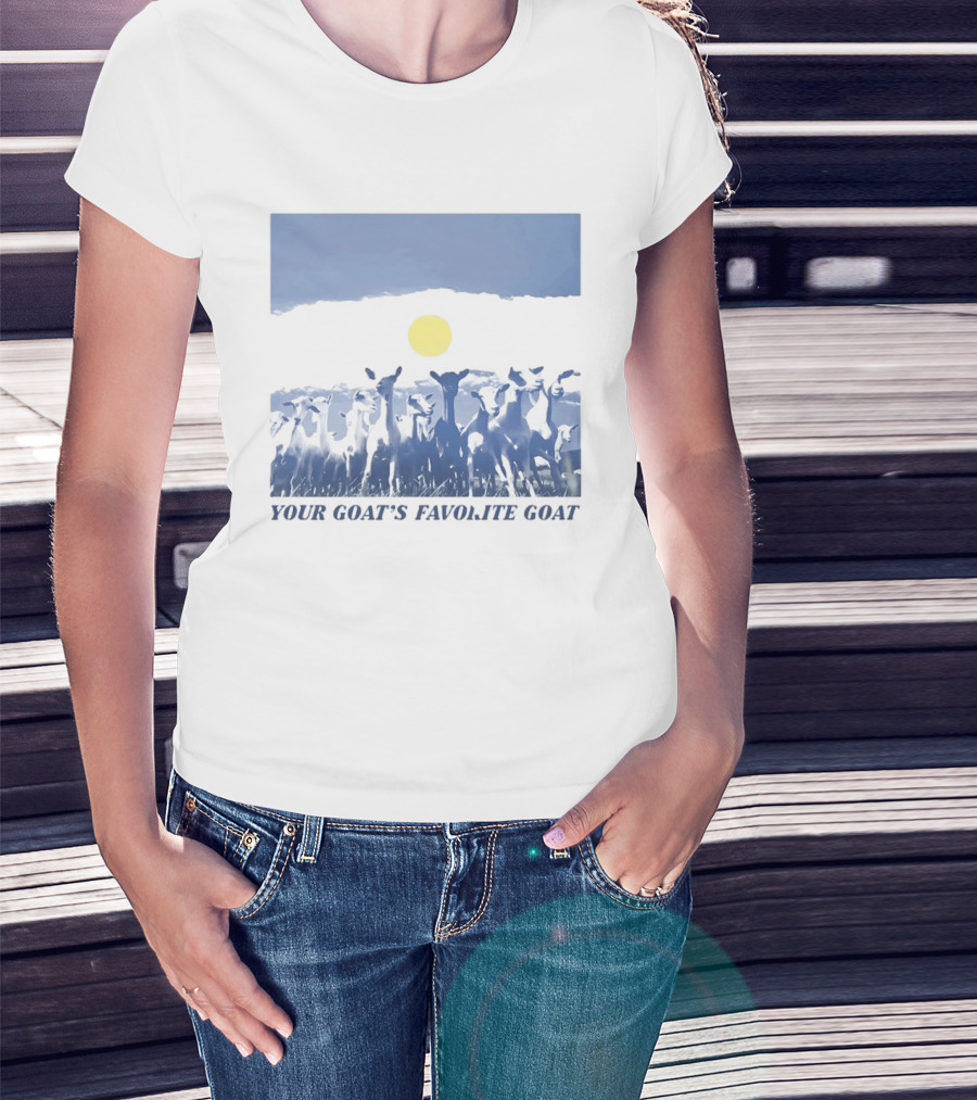 YOUR GOAT'S FAVORITE GOAT Moonlit Pasture T-Shirt