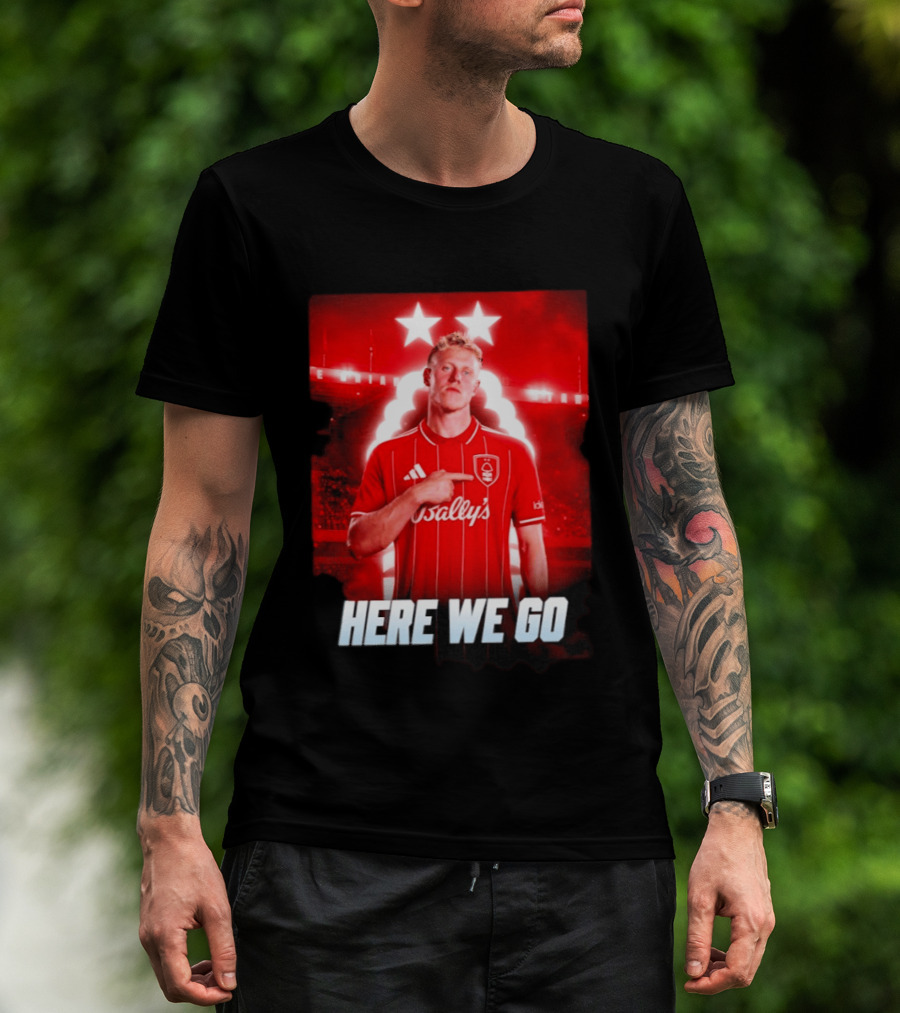 Xaver Schlager Nottingham Forest Here We Go Soccer Edition T-Shirt