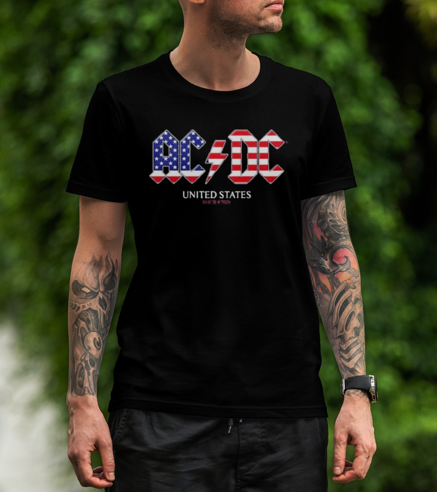 ACDC United States Tour 2026 American Flag T-Shirt