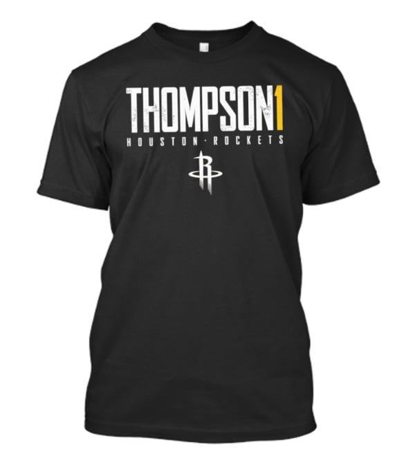 Thompson 1 Houston Rockets NBA Basketball Team Player Name And Number T-Shirt