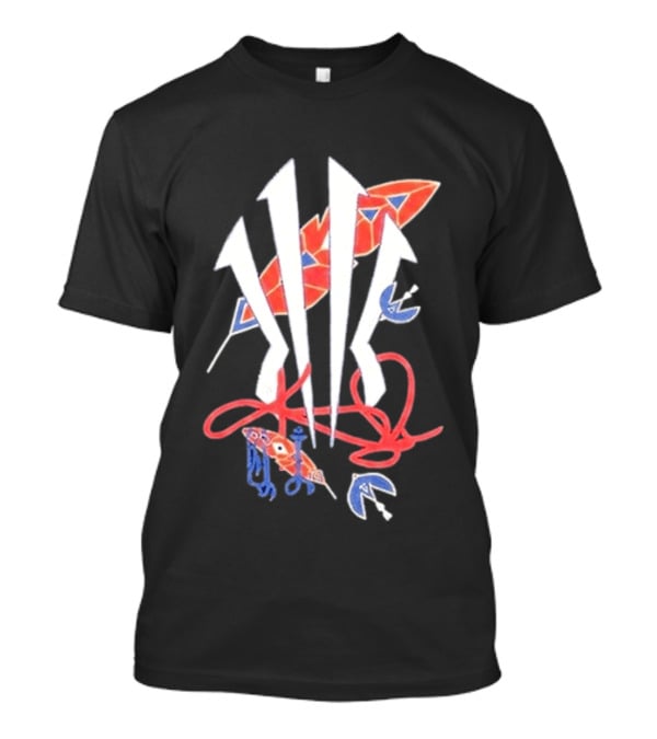 Anta X Kyrie Irving KAI Blue And Red Arrow Art Collaboration T-Shirt