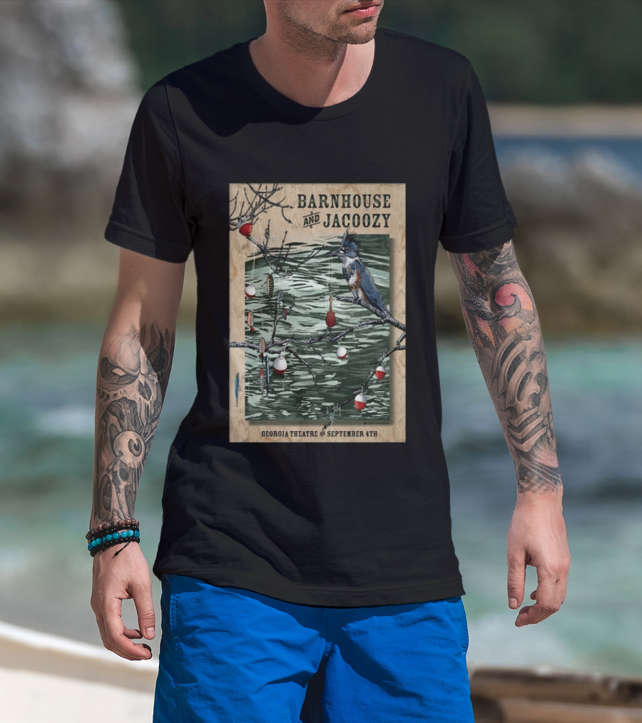 Barnhouse And Jacoozy Live At Georgia Theatre September 4th Kingfisher Fishing T-Shirt