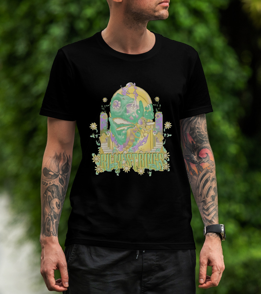 Billy Strings Summer 2026 Tour Cicada Rider Psychedelic Flower Mandala T-Shirt
