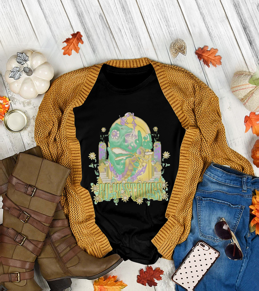 Billy Strings Summer 2026 Tour Cicada Rider Psychedelic Flower Mandala T-Shirt