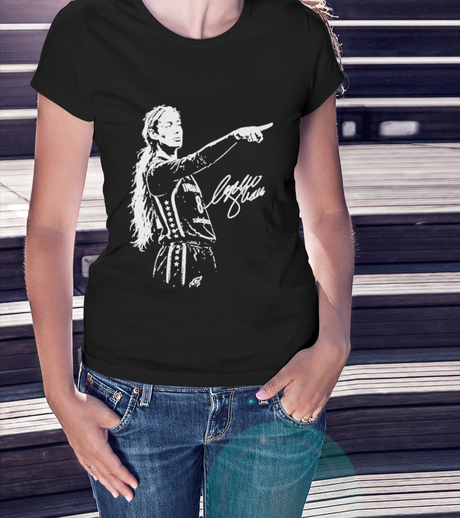 Caitlin Clark Indiana Fever WNBA Player Signature Collection T-Shirt