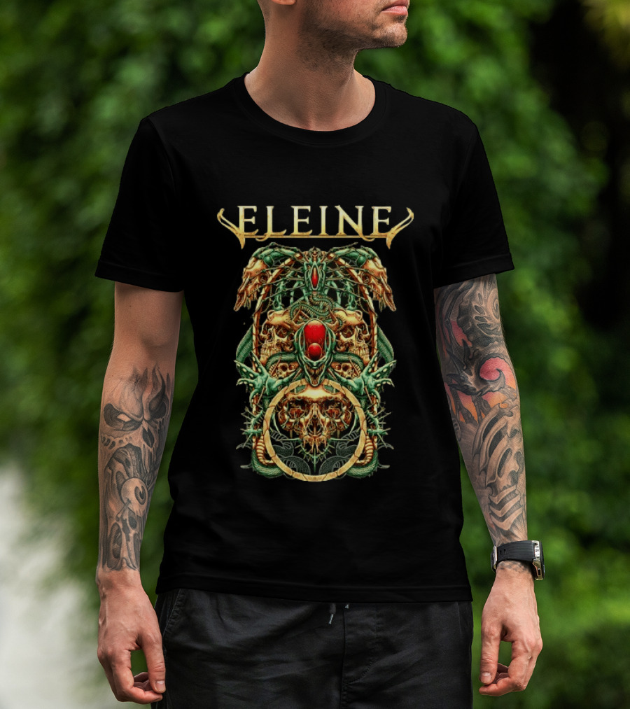 Eleine Symphonic Metal Band Skull And Serpent T-Shirt