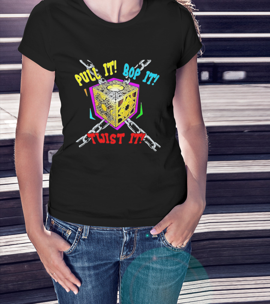 Lament Configuration Puzzle Box Pull It Bop It Twist It Chains Mashup T-Shirt