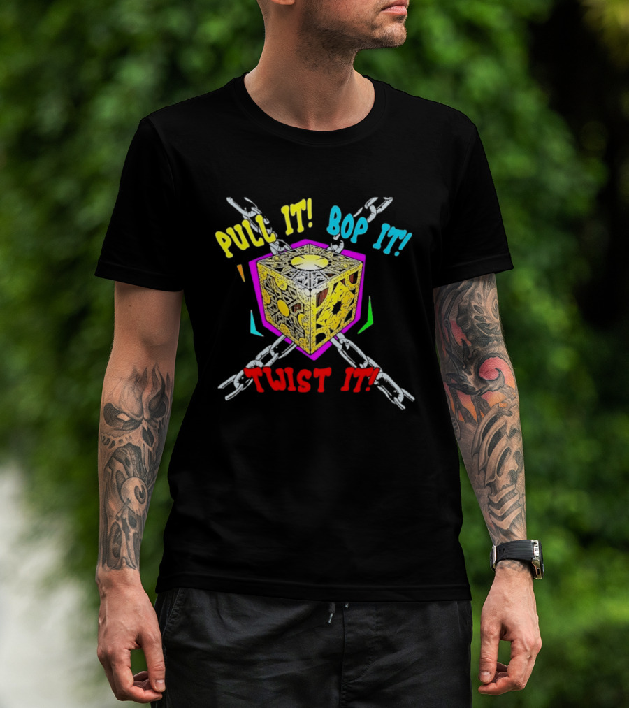 Lament Configuration Puzzle Box Pull It Bop It Twist It Chains Mashup T-Shirt