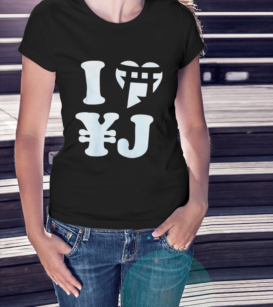 I Love Japan Yen Torii Gate Symbol Travel T-Shirt