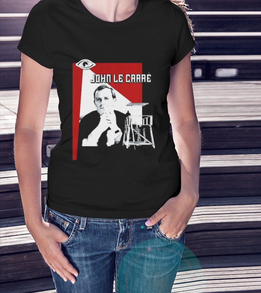 John Le Carré Spy Fiction Author Espionage Tower T-Shirt